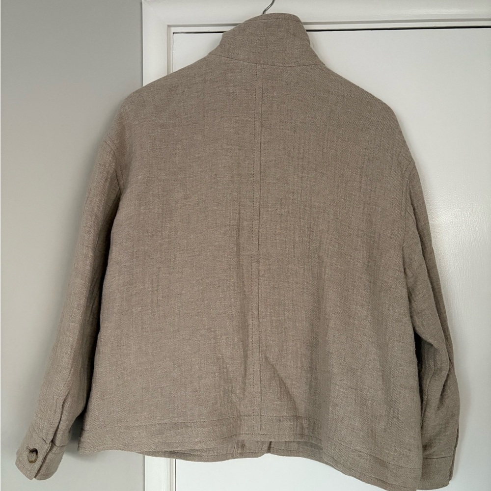 Women's Madewell Clairmont Crop Jacket - “oatmeal heather” - Picture 2 of 5